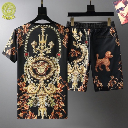 Replica Versace Tracksuits Short Sleeved For Men #864080 $52.00 USD for Wholesale