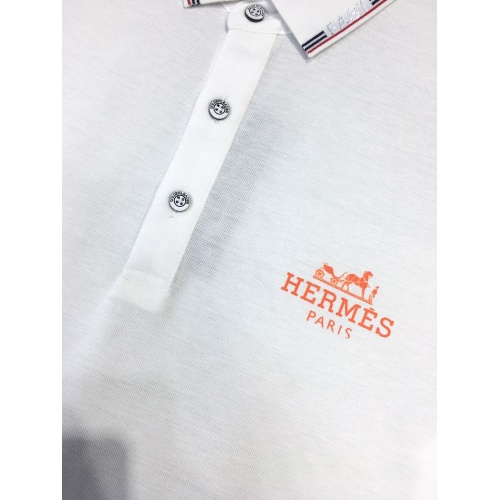 Replica Hermes T-Shirts Short Sleeved For Men #864377 $39.00 USD for Wholesale