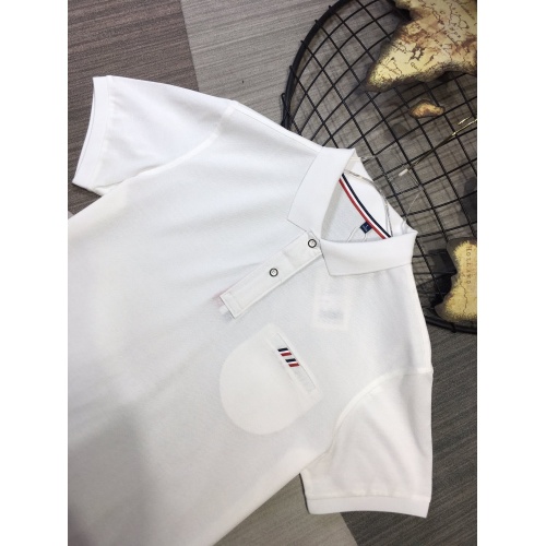 Replica Thom Browne TB T-Shirts Short Sleeved For Men #864386 $39.00 USD for Wholesale