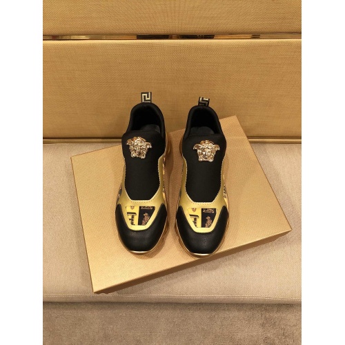 Replica Versace Casual Shoes For Men #864432 $76.00 USD for Wholesale