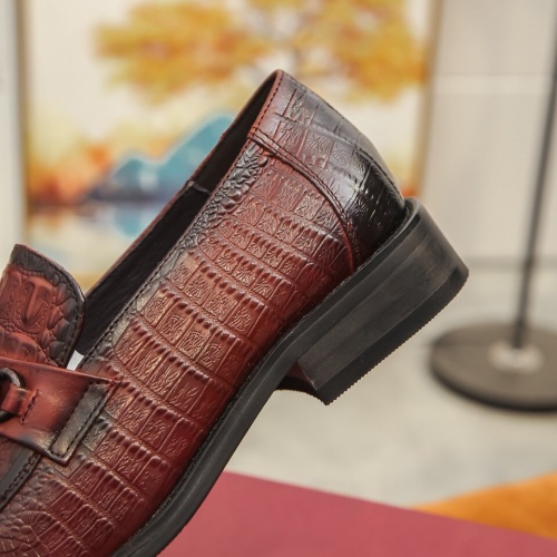 Replica Ferragamo Leather Shoes For Men #864693 $96.00 USD for Wholesale