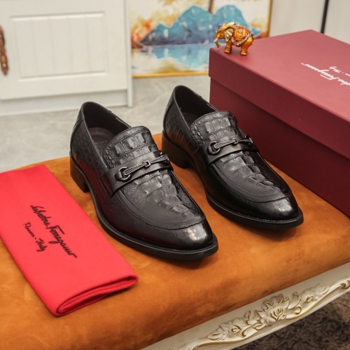 Ferragamo Leather Shoes For Men #864694 $96.00 USD, Wholesale Replica Salvatore Ferragamo Leather Shoes