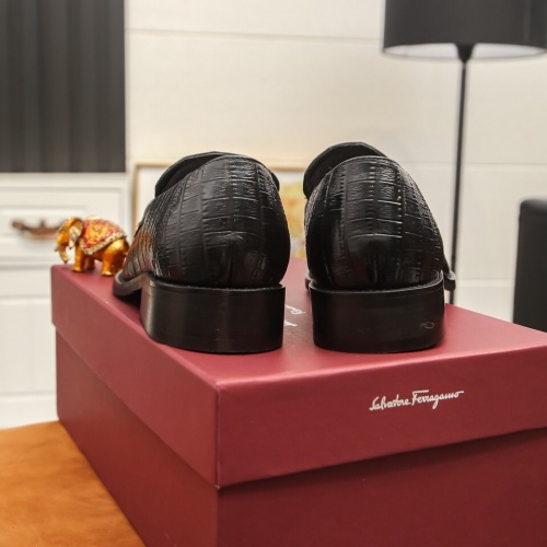Replica Ferragamo Leather Shoes For Men #864694 $96.00 USD for Wholesale