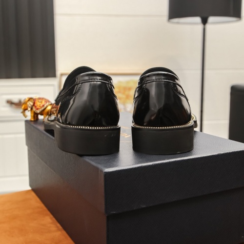Replica Prada Leather Shoes For Men #864772 $85.00 USD for Wholesale