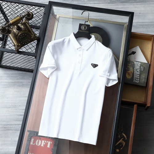 Prada T-Shirts Short Sleeved For Men #864797 $40.00 USD, Wholesale Replica Prada T-Shirts