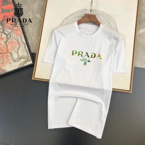 Prada T-Shirts Short Sleeved For Men #864854 $25.00 USD, Wholesale Replica Prada T-Shirts