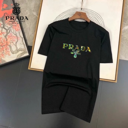 Prada T-Shirts Short Sleeved For Men #864855 $25.00 USD, Wholesale Replica Prada T-Shirts