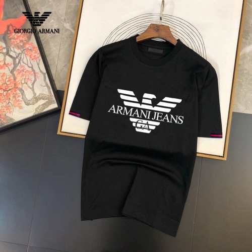 Armani T-Shirts Short Sleeved For Men #864872 $25.00 USD, Wholesale Replica Armani T-Shirts