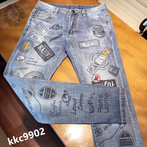 Replica Chrome Hearts Jeans For Men #864978 $48.00 USD for Wholesale
