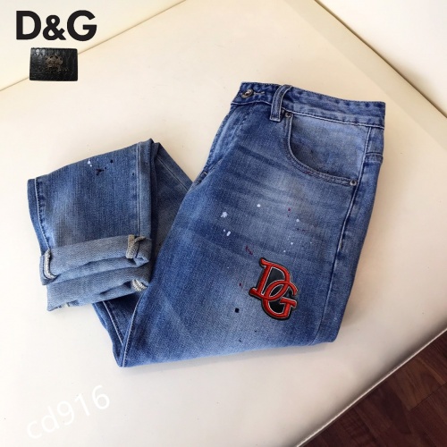 Replica Dolce & Gabbana D&G Jeans For Men #864979 $48.00 USD for Wholesale