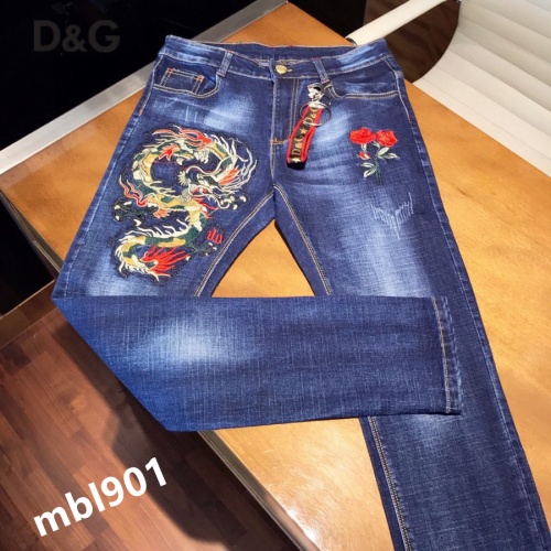 Replica Dolce & Gabbana D&G Jeans For Men #864980 $48.00 USD for Wholesale