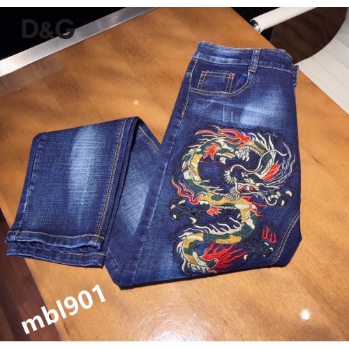 Replica Dolce & Gabbana D&G Jeans For Men #864980 $48.00 USD for Wholesale