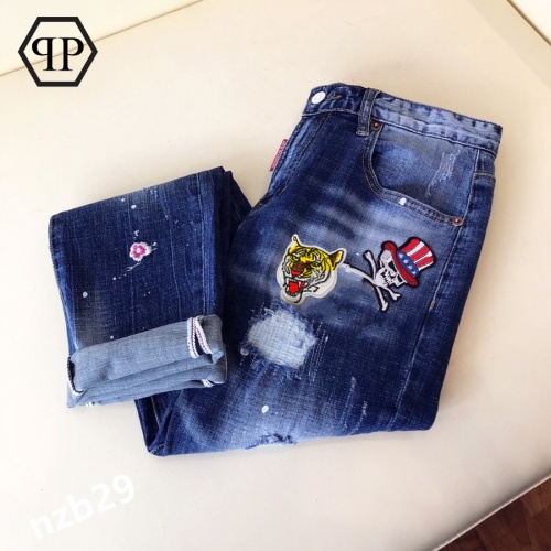 Replica Philipp Plein PP Jeans For Men #865003 $48.00 USD for Wholesale