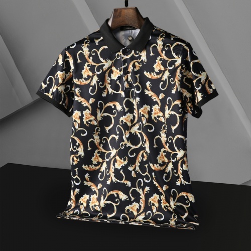 Replica Versace T-Shirts Short Sleeved For Men #865173 $25.00 USD for Wholesale