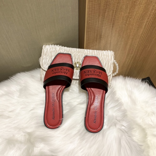 Replica Alexander McQueen Slippers For Women #865769 $52.00 USD for Wholesale