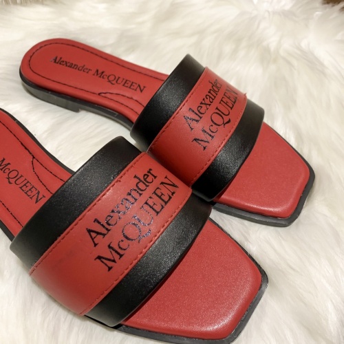 Replica Alexander McQueen Slippers For Women #865769 $52.00 USD for Wholesale