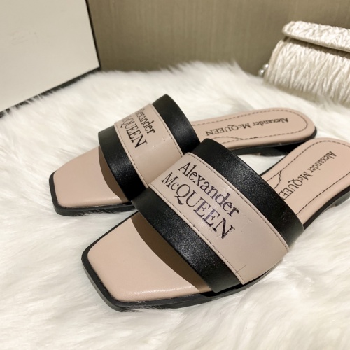 Replica Alexander McQueen Slippers For Women #865771 $52.00 USD for Wholesale
