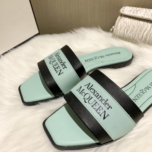 Replica Alexander McQueen Slippers For Women #865774 $52.00 USD for Wholesale