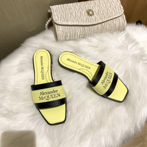 Alexander McQueen Slippers For Women #865775 $52.00 USD, Wholesale Replica Alexander McQueen Slippers