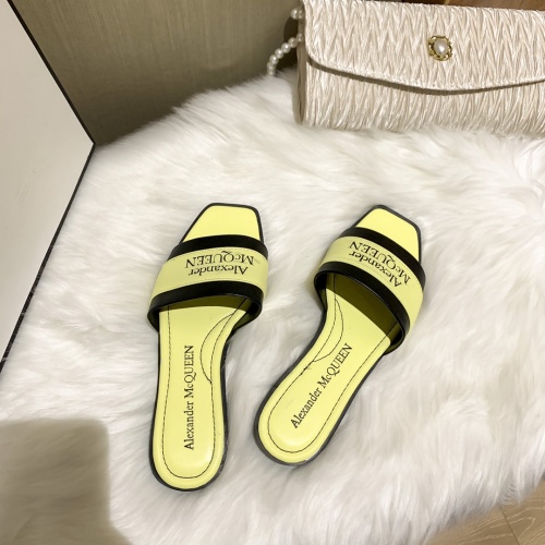 Replica Alexander McQueen Slippers For Women #865775 $52.00 USD for Wholesale