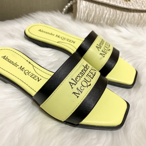 Replica Alexander McQueen Slippers For Women #865775 $52.00 USD for Wholesale