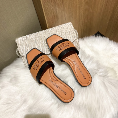 Replica Alexander McQueen Slippers For Women #865776 $52.00 USD for Wholesale
