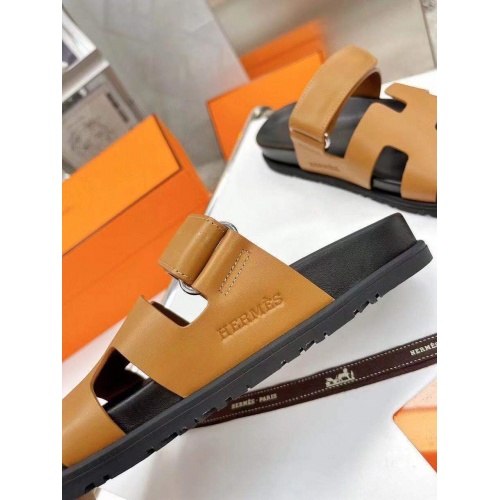 Replica Hermes Slippers For Women #865783 $60.00 USD for Wholesale