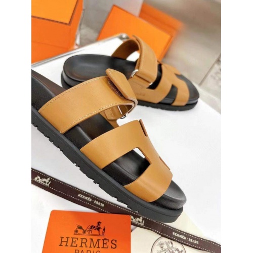 Replica Hermes Slippers For Women #865783 $60.00 USD for Wholesale