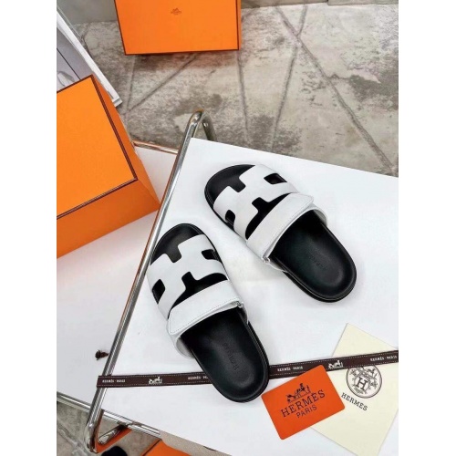 Replica Hermes Slippers For Women #865785 $60.00 USD for Wholesale