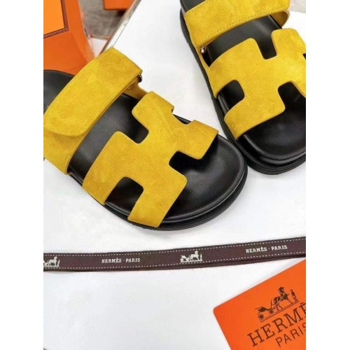 Replica Hermes Slippers For Women #865786 $60.00 USD for Wholesale