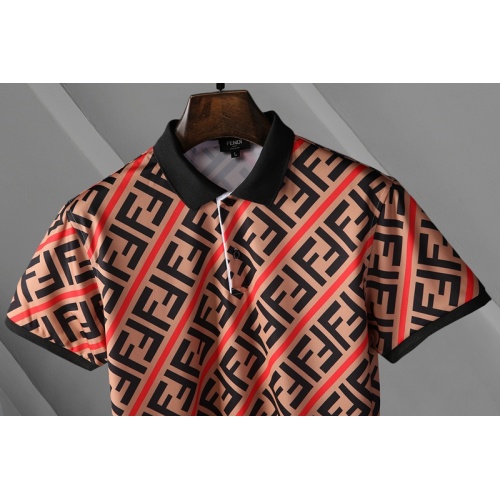 Replica Fendi T-Shirts Short Sleeved For Men #865955 $29.00 USD for Wholesale