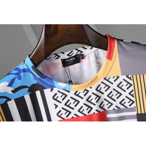 Replica Fendi T-Shirts Short Sleeved For Men #866034 $25.00 USD for Wholesale