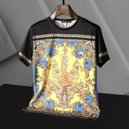 Replica Versace T-Shirts Short Sleeved For Men #866041 $25.00 USD for Wholesale