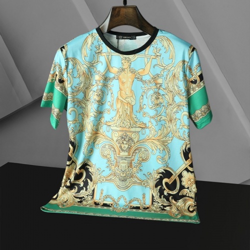 Replica Versace T-Shirts Short Sleeved For Men #866043 $25.00 USD for Wholesale