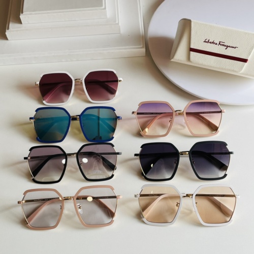 Replica Salvatore Ferragamo AAA Quality Sunglasses #866102 $52.00 USD for Wholesale