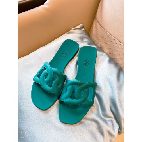 Replica Hermes Slippers For Women #866237 $29.00 USD for Wholesale