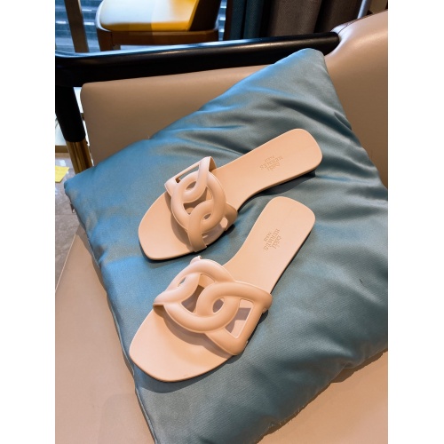 Replica Hermes Slippers For Women #866241 $29.00 USD for Wholesale