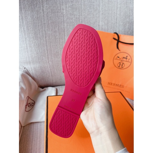 Replica Hermes Slippers For Women #866242 $29.00 USD for Wholesale