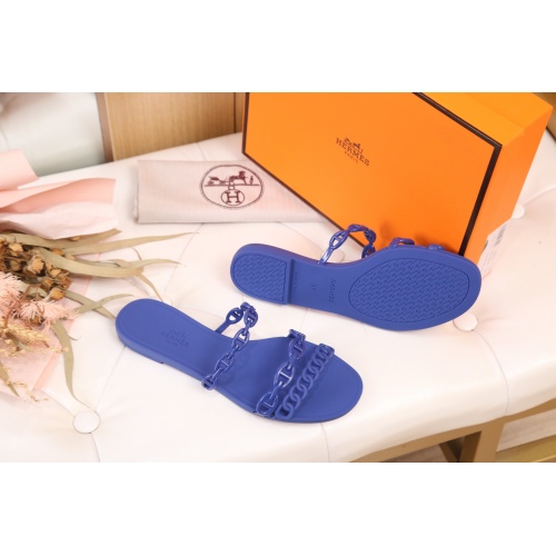 Replica Hermes Slippers For Women #866246 $29.00 USD for Wholesale