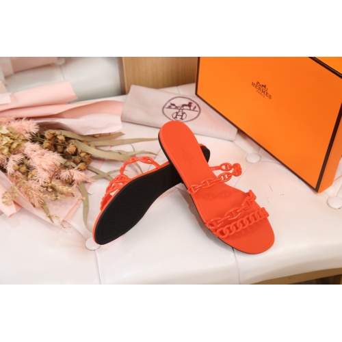 Replica Hermes Slippers For Women #866247 $29.00 USD for Wholesale