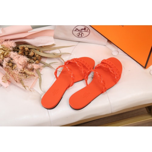 Replica Hermes Slippers For Women #866247 $29.00 USD for Wholesale
