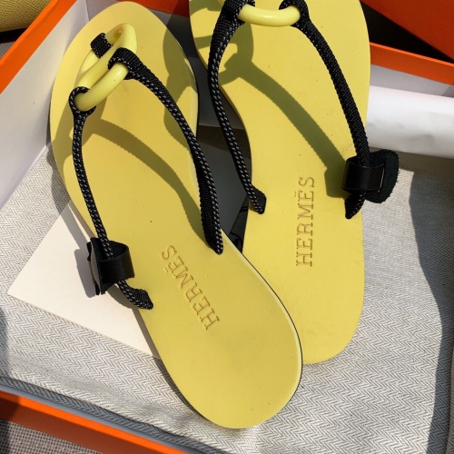 Replica Hermes Slippers For Women #866253 $36.00 USD for Wholesale