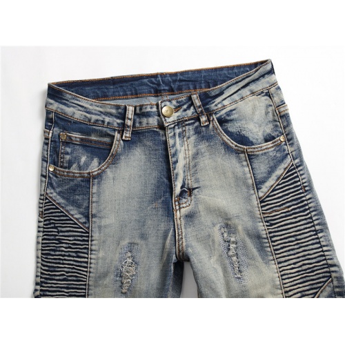 Replica Balmain Jeans For Men #867366 $48.00 USD for Wholesale