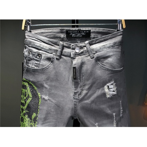 Replica Philipp Plein PP Jeans For Men #867379 $48.00 USD for Wholesale