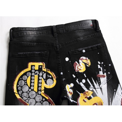 Replica Philipp Plein PP Jeans For Men #867380 $48.00 USD for Wholesale