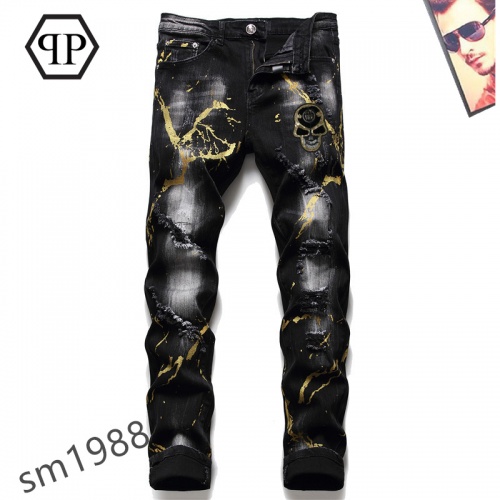Philipp Plein PP Jeans For Men #867382 $48.00 USD, Wholesale Replica Philipp Plein PP Jeans