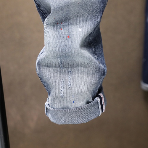 Replica Philipp Plein PP Jeans For Men #867383 $48.00 USD for Wholesale