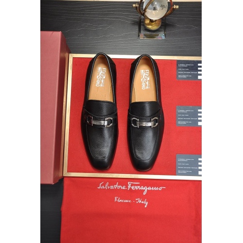 Ferragamo Leather Shoes For Men #867518 $100.00 USD, Wholesale Replica Salvatore Ferragamo Leather Shoes