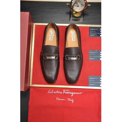 Ferragamo Leather Shoes For Men #867519 $100.00 USD, Wholesale Replica Salvatore Ferragamo Leather Shoes
