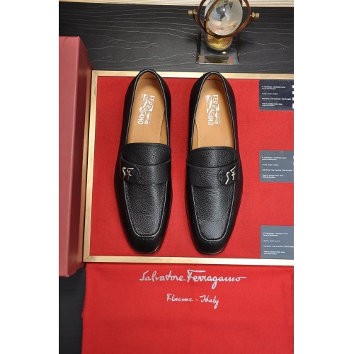 Ferragamo Leather Shoes For Men #867522 $100.00 USD, Wholesale Replica Salvatore Ferragamo Leather Shoes